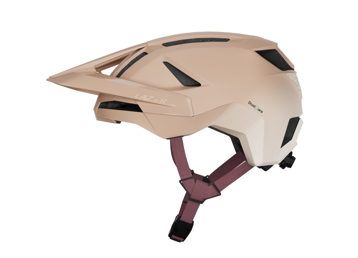 Capacete BTT LAZER IMPALA KINETICORE coral-pêssego mate — vista principal