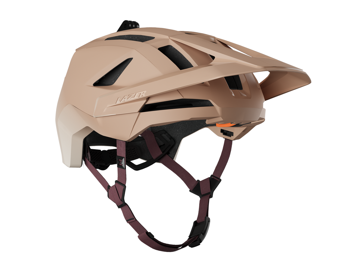 Capacete BTT LAZER IMPALA KINETICORE coral-pêssego mate — vista adicional 2