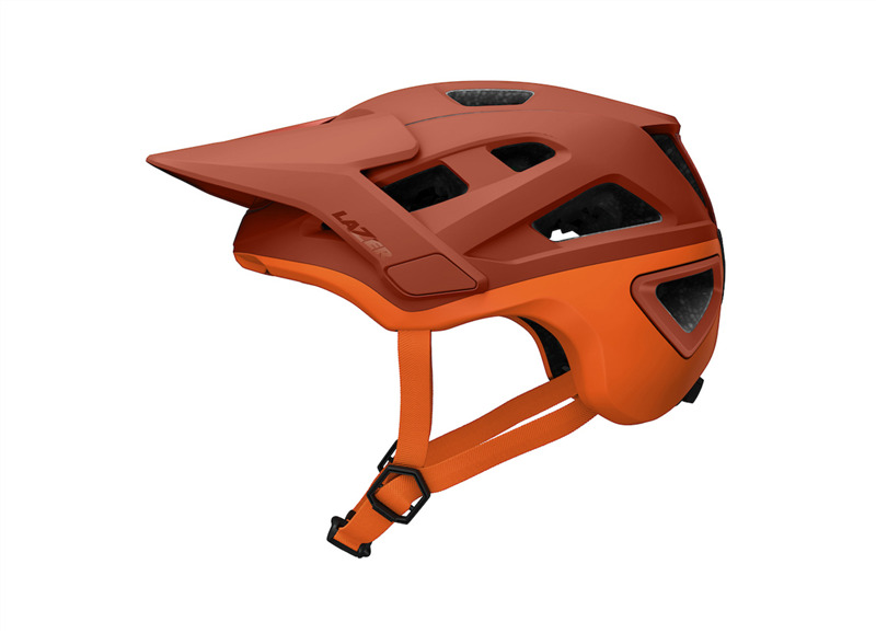 Capacete BTT LAZER JACKAL KINETICORE laranja ferrugem — vista principal