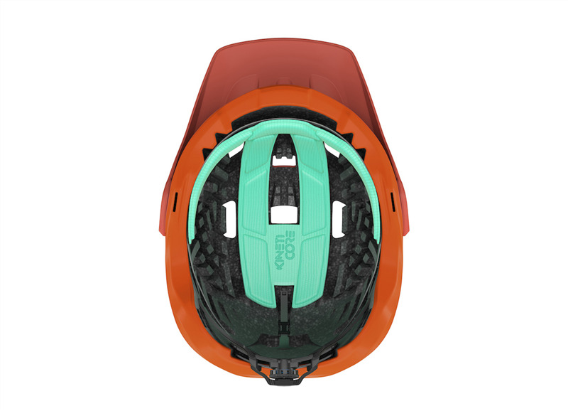 Capacete BTT LAZER JACKAL KINETICORE laranja ferrugem — vista adicional 7