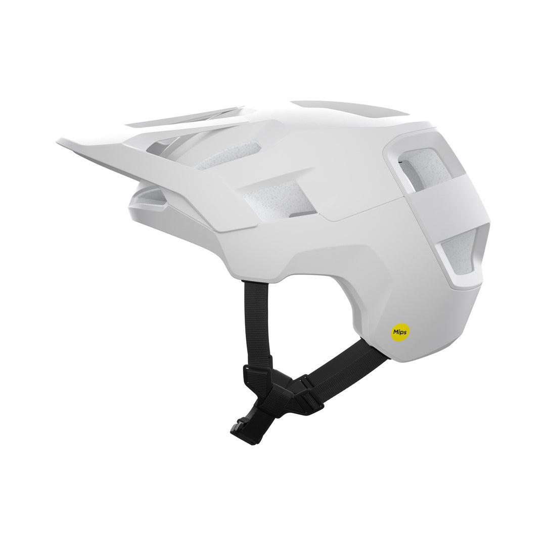 Capacete de BTT POC KORTAL RACE MIPS branco mate — vista do produto