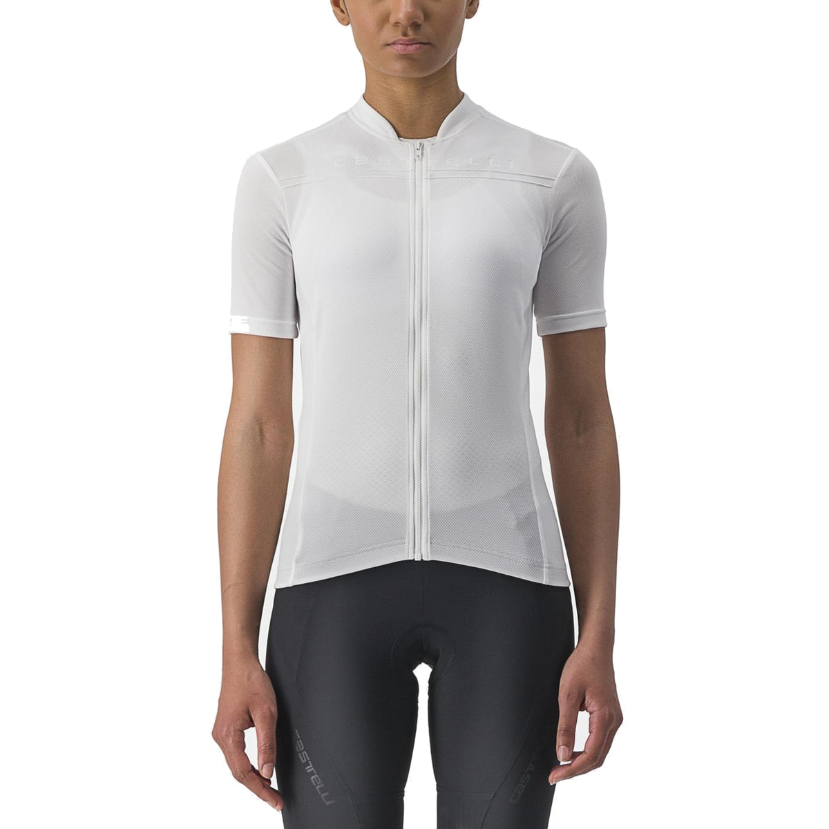Camisola de ciclismo de manga curta para mulher CASTELLI ANIMA 4 branca