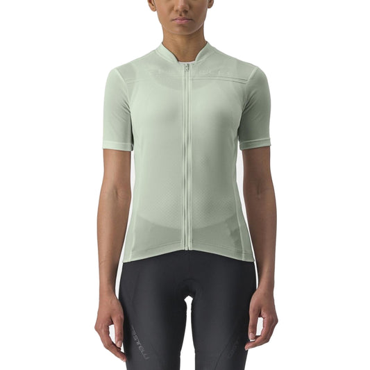 Camisola de ciclismo CASTELLI ANIMA 4 de mulher, de manga curta, verde