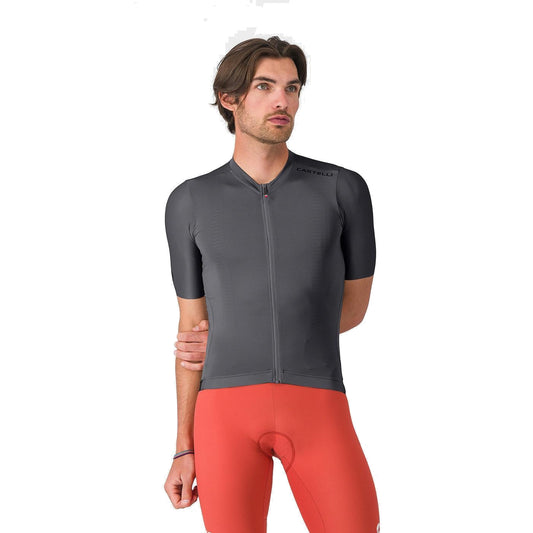 Camisola de ciclismo CASTELLI EXPRESSO 2 de manga curta, cinzento