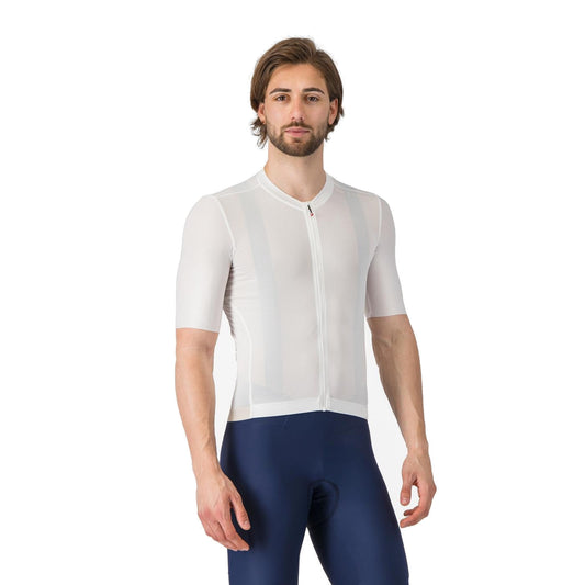 Camisola de ciclismo CASTELLI EXPRESSO 2 de manga curta, cor de marfim