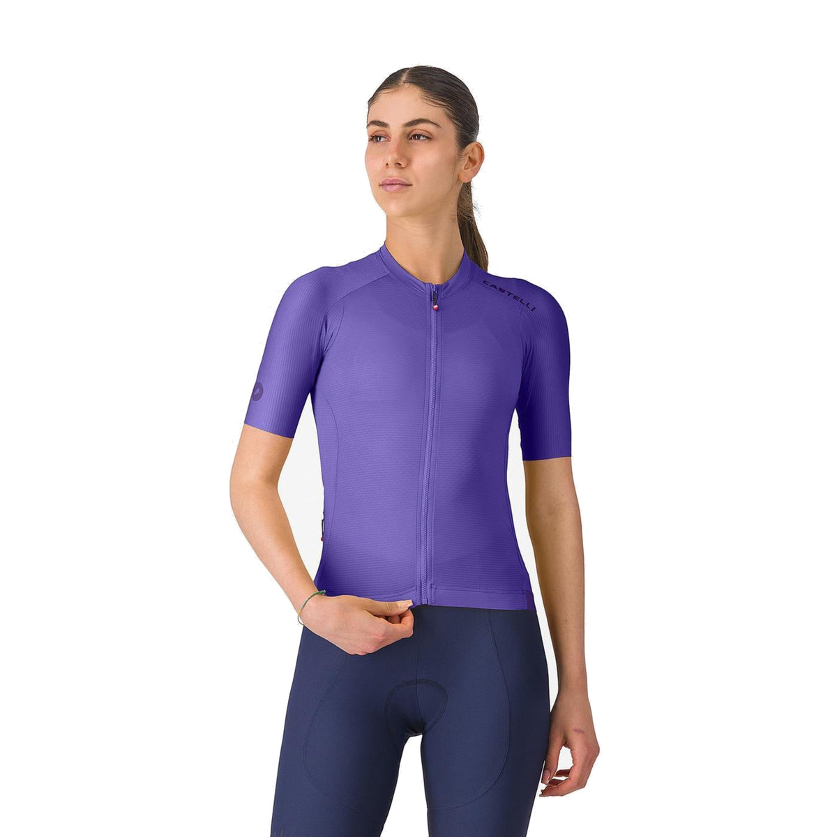 Camisola de ciclismo para mulher CASTELLI ESPRESSO 2 de manga curta, violeta