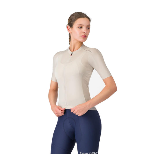 Camisola de ciclismo CASTELLI EXPRESSO 2 de mulher, de manga curta, lua prateada