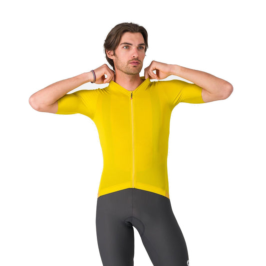 Camisola de ciclismo CASTELLI ESPRESSO 2 de manga curta, amarela