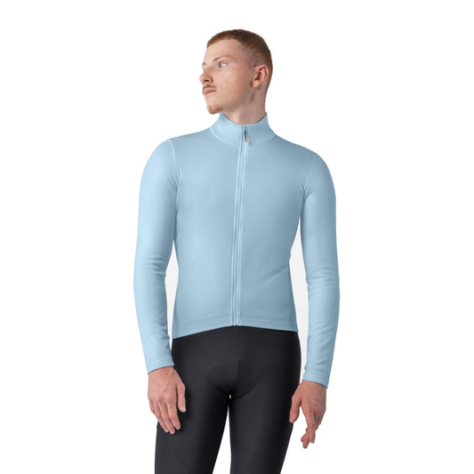Camisola de ciclismo CASTELLI COMPETIZIONE THERMAL de manga comprida, azul-celeste