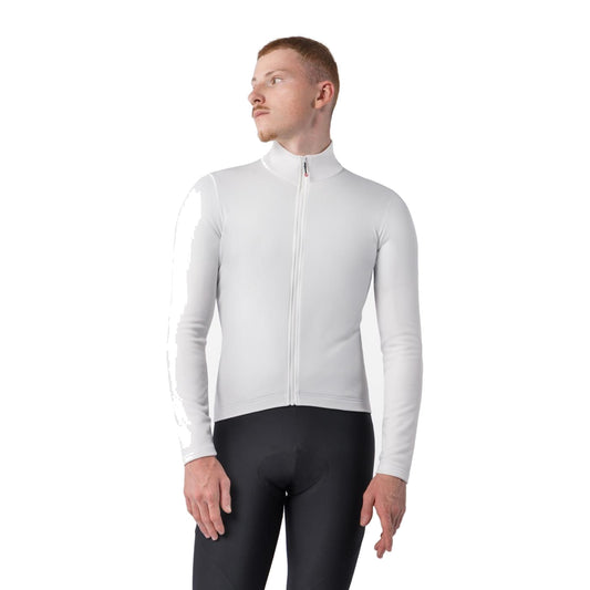Camisola de ciclismo CASTELLI COMPETIZIONE THERMAL de manga comprida, marfim