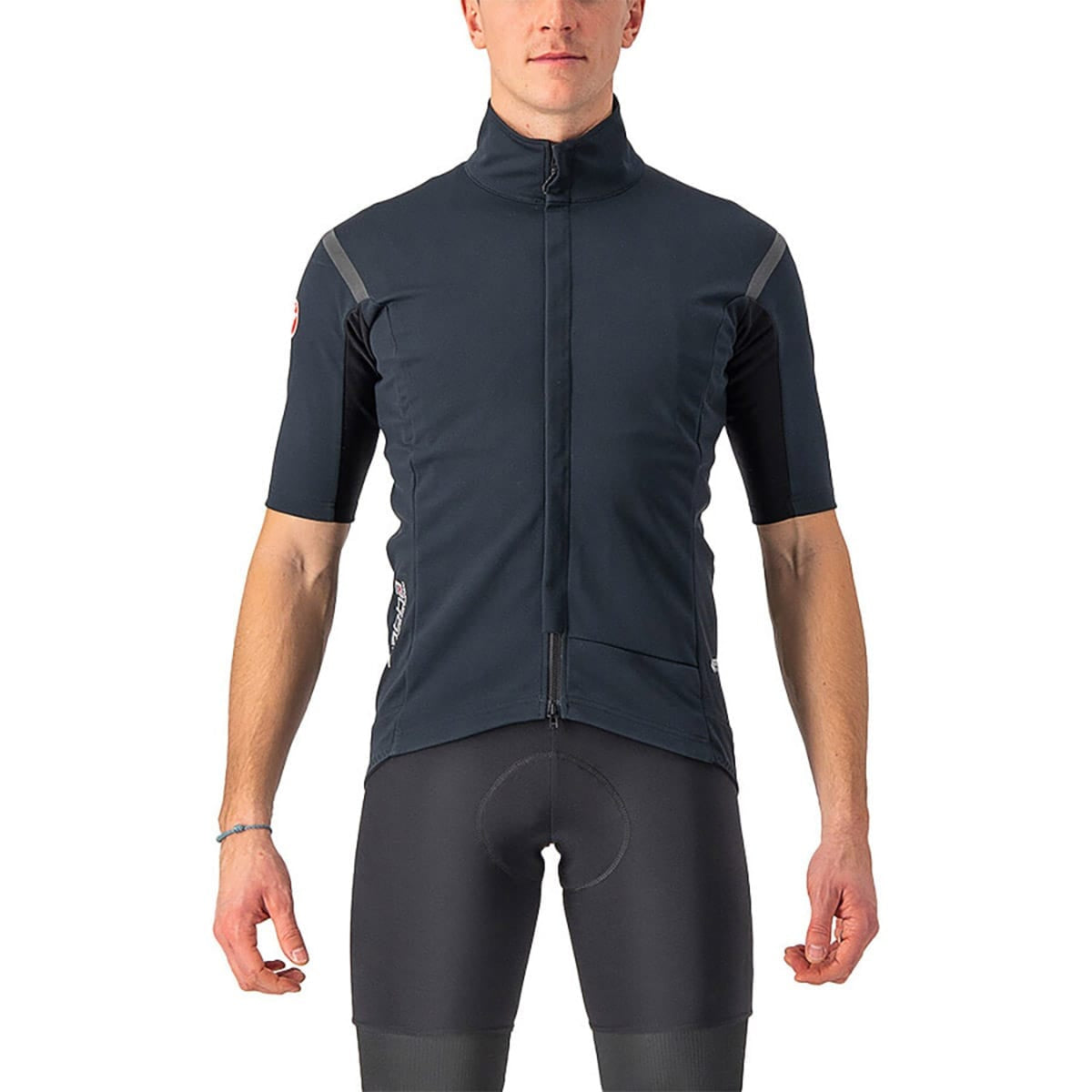 Camisola CASTELLI GABBA ROS 2 Mangas Curtas Preto/Preto Reflex