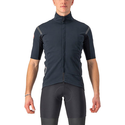 Camisola CASTELLI GABBA ROS 2 Mangas Curtas Preto/Preto Reflex