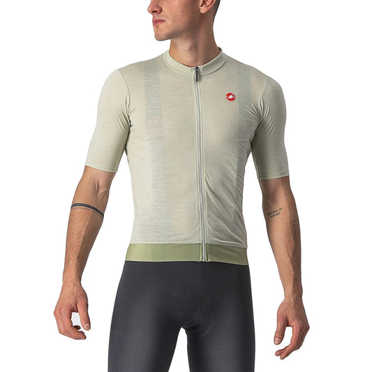Camisola de ciclismo CASTELLI ESSENZA de manga curta verde