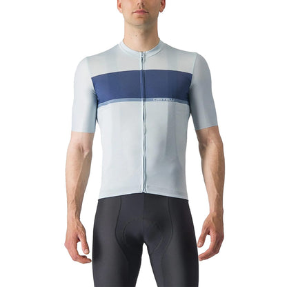 Camisola de ciclismo CASTELLI TRADIÇÃO de manga curta, azul