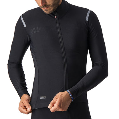 Camisola de ciclismo CASTELLI TUDO NANO RoS de manga comprida, preta