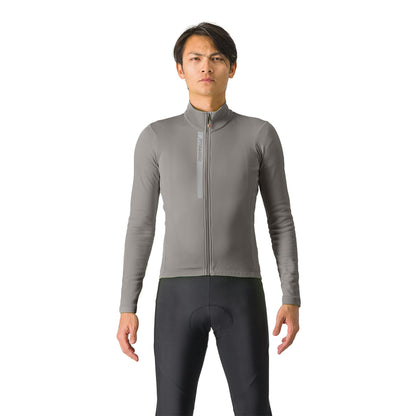 Camisola de ciclismo CASTELLI ENTRATA THERMAL de manga comprida cinzenta