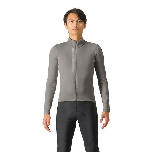 Camisola de ciclismo CASTELLI ENTRATA THERMAL de manga comprida cinzenta