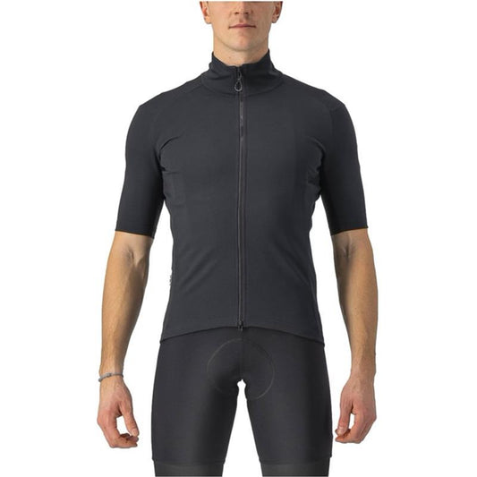 Camisola de ciclismo CASTELLI PERFETTO RoS 2 WIND de manga curta preta