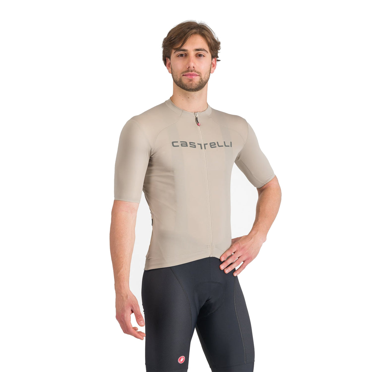 Camisola de ciclismo CASTELLI PROLOGO LITE de manga curta bege
