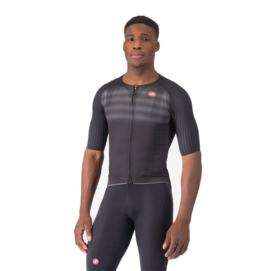 Camisola de ciclismo CASTELLI AERO RACE 8S de manga curta preta