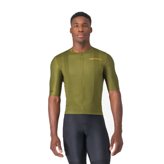 Camisola de ciclismo CASTELLI ILIMITADO ENTRADA 3 de manga curta, caqui