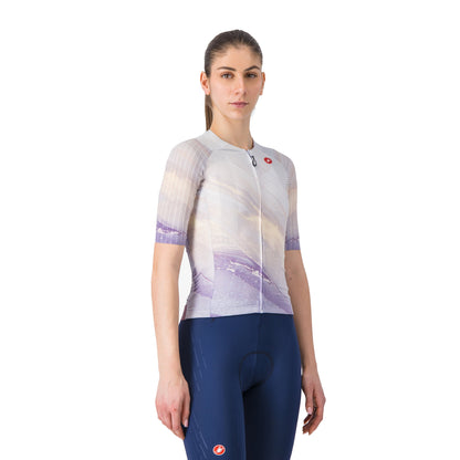 Camisola de ciclismo de manga curta para mulher CASTELLI AERO PRO 8S multicolor