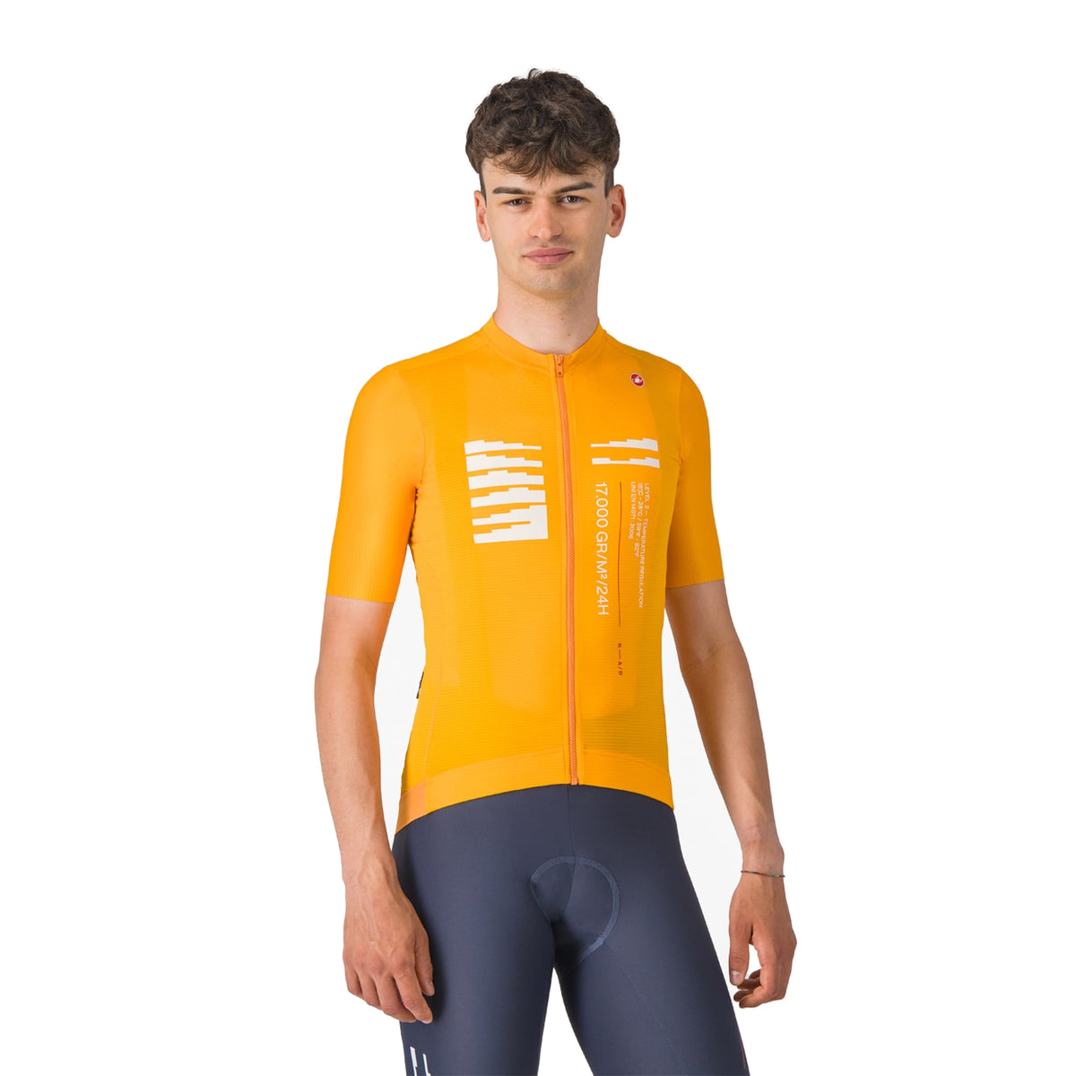 Camisola de ciclismo CASTELLI ESPRESSO R--A/D de manga curta laranja
