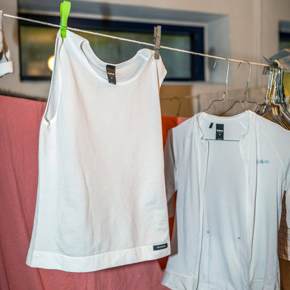 Camisola interior sem mangas GRIPGRAB PACR SUMMER SEAMLESS branca
