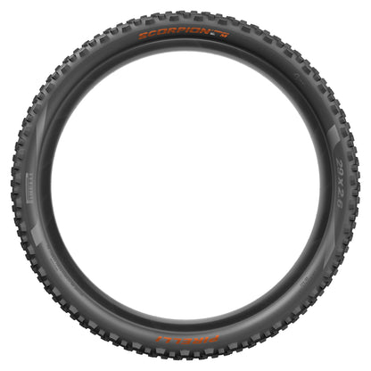Pneu PIRELLI SCORPION ENDURO M EDIÇÃO COLORIDA 29x2.60 HardWall Tubeless Ready de talão flexível Preto/Laranja