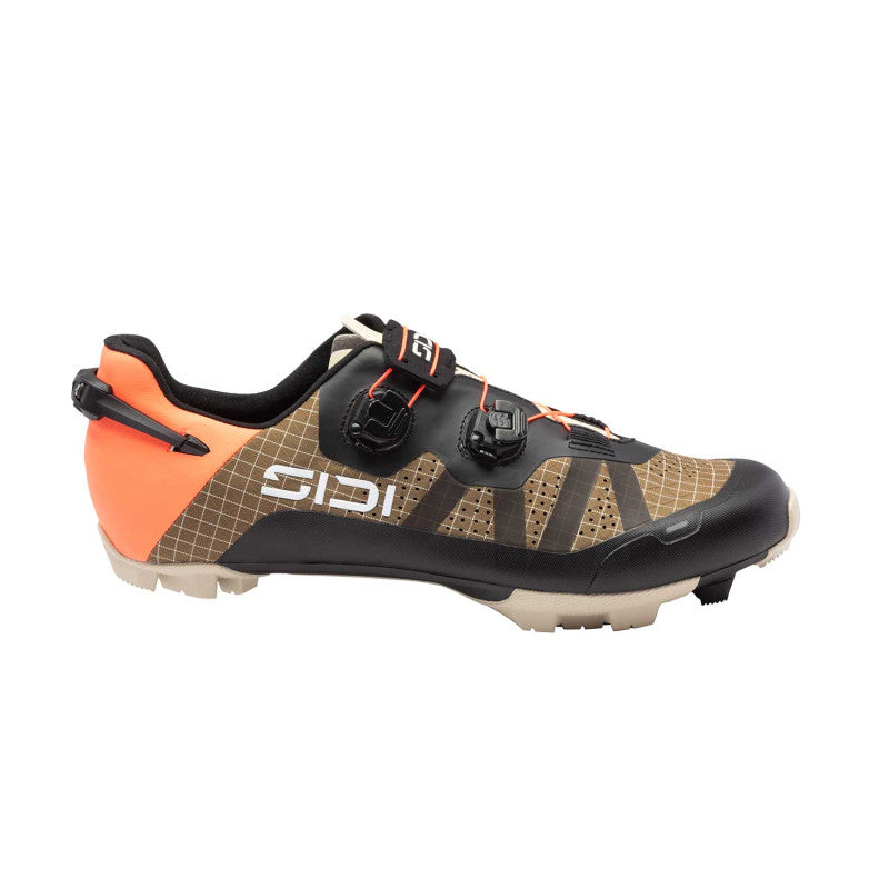 Sapatos SIDI AERON XC/Gravel MTB Castanho/Preto/Laranja