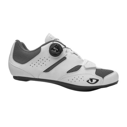 Sapatos de ciclismo de estrada GIRO SAVIX II para mulher em branco — vista lateral exterior