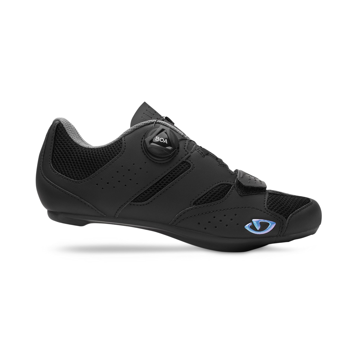 Sapatos de ciclismo de estrada GIRO SAVIX II para mulher pretos — vista lateral exterior