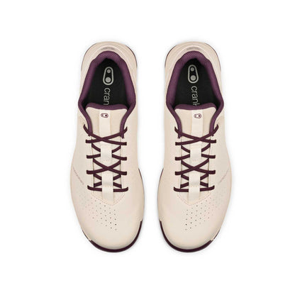 Sapatos de BTT CRANKBROTHERS MALLET TRAIL LACE CLIP branco/roxo — vista de cima