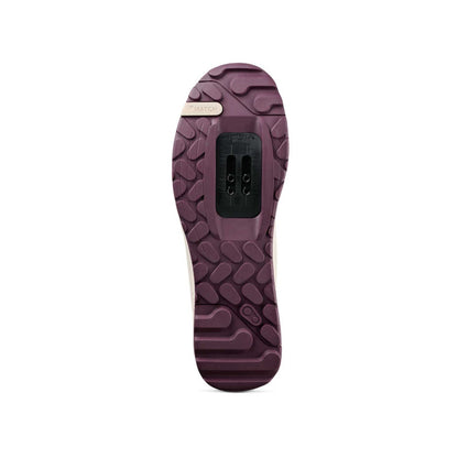 Sapatos de BTT CRANKBROTHERS MALLET TRAIL LACE CLIP Branco/Roxo — sola