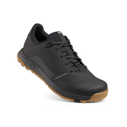 Sapatos de BTT CRANKBROTHERS MALLET TRAIL LACE CLIP Preto/Borracha — vista a três quartos