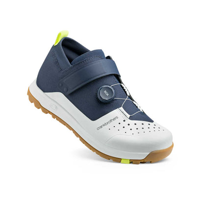 Sapatos de BTT CRANKBROTHERS STAMP TRAIL BOA azul-marinho/cinzento/borracha natural — vista a três quartos