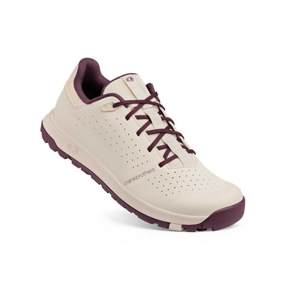 Sapatos de BTT CRANKBROTHERS STAMP TRAIL LACE branco/roxo — vista a três quartos
