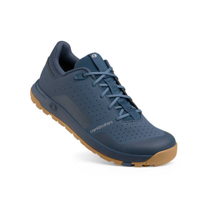 Sapatilhas de BTT CRANKBROTHERS STAMP TRAIL LACE Azul/Borracha natural — vista a três quartos