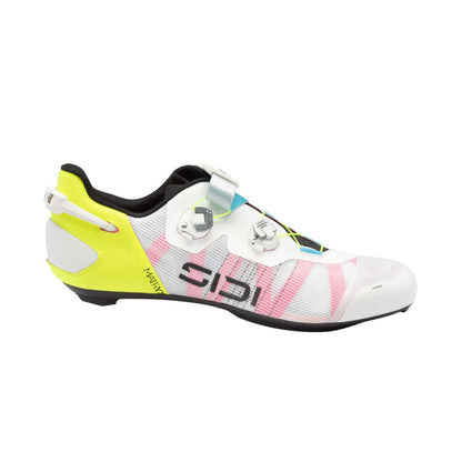 Sapatos de Estrada SIDI WIRE 3 Branco/Amarelo