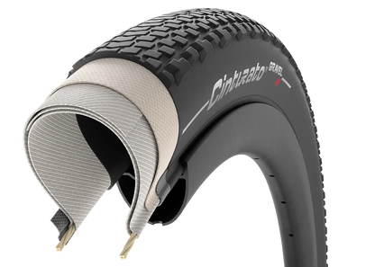 Pneu PIRELLI CINTURATO GRAVEL H 700x50c Tubeless Ready Classci Bege