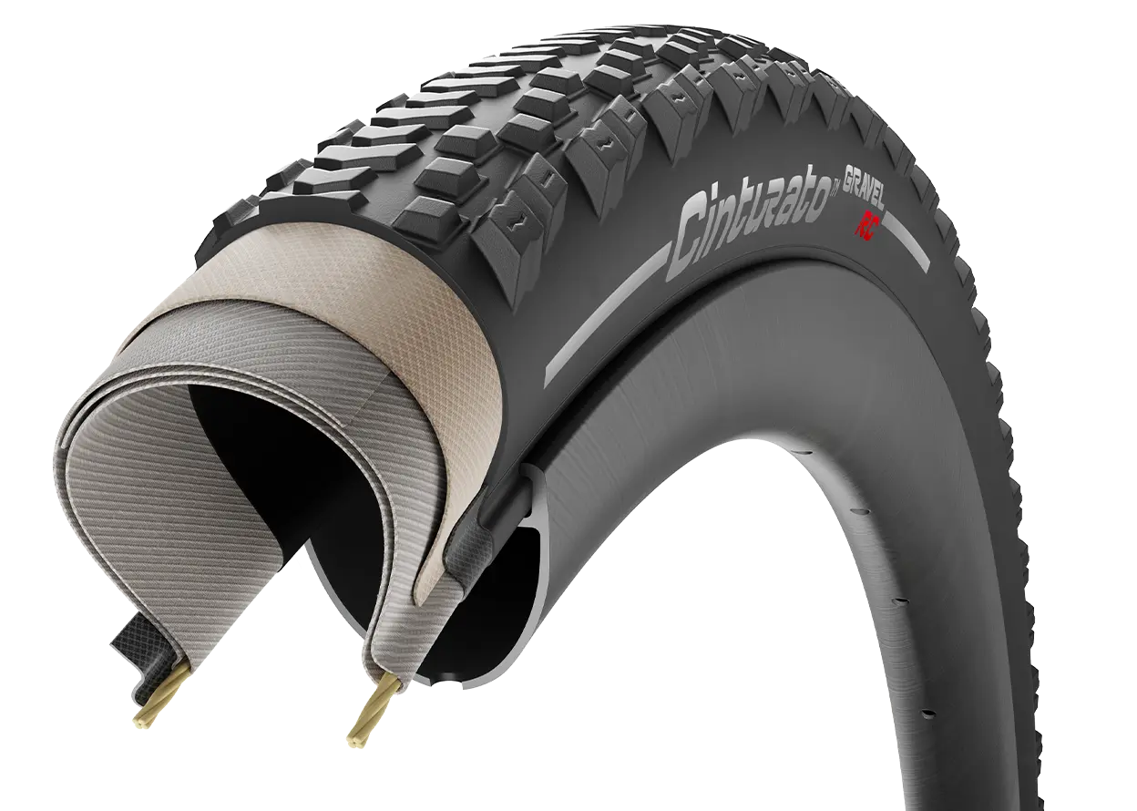 Pneu preto PIRELLI CINTURATO GRAVEL RC 700x35c Tubeless Ready