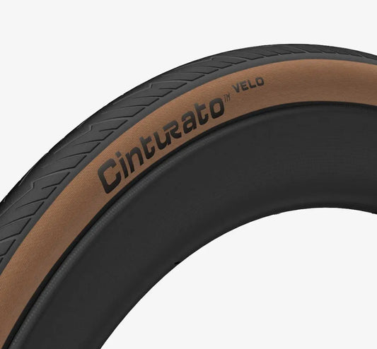 PIRELLI CINTURATO VELO 700c Tubeless Ready Pneu castanho