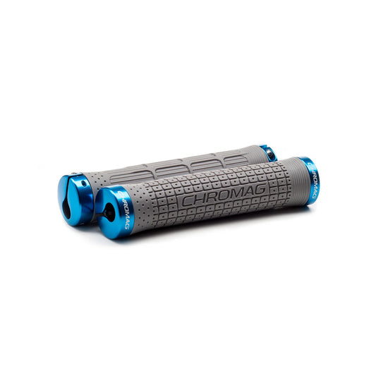 Grips CHROMAG CLUTCH Lock-On 142 mm Cinzento/Azul