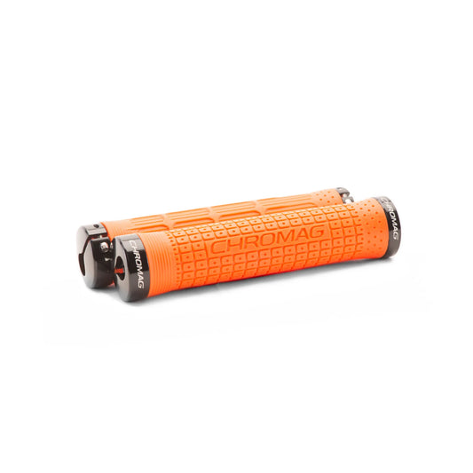 Punhos CHROMAG CLUTCH Lock-On 142 mm Laranja/Preto