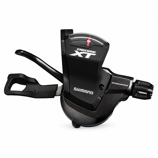 Manípulo de mudanças direito SHIMANO XT 11V SL-M8000 — vista do produto sobre fundo branco