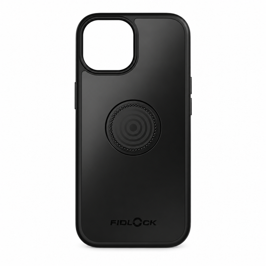 Capa FIDLOCK VACUUM para iPhone 15 — vista do produto sobre fundo branco