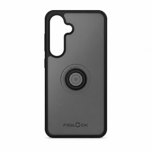 Capa FIDLOCK VACUUM para Samsung S24, preta — vista do produto sobre fundo branco