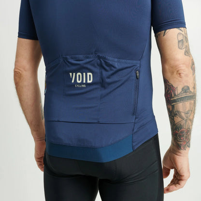 Maillot VOID CORE Mangas Curtas Azul-Marinho