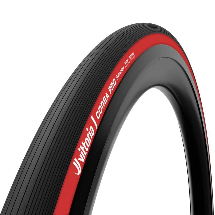 Pneu VITTORIA CORSA PRO 700c Tubeless Ready Vermelho