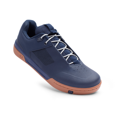 Sapatos de BTT CRANKBROTHERS STAMP LACE FLAT azul/prateado — vista a três quartos
